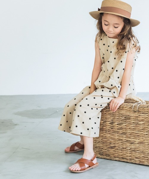 pairmanon(ペアマノン)の「ペプラムブラウス 7分丈パンツ ガールズセットアップ(セットアップ・キッズ・ブルー系その他4/ブラウン系その他/アイボリー/ベージュ系その他/レッド系その他/ベージュ系その他2/パープル系その他/テラコッタ/ブラウン系その他2・110/120/100/130/90/140/150)」の11枚目の写真