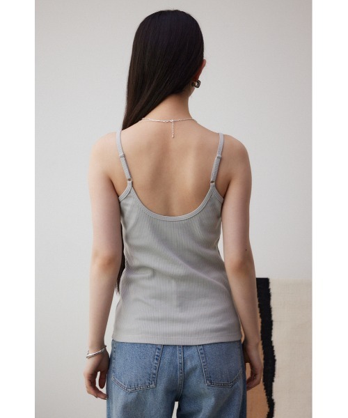 AZUL by moussy（アズールバイマウジー）の「ベーシックカップ付キャミ（キャミソール・レディース・アイボリー/ブラック/グレー・S/M/M/L）」の18枚目の写真