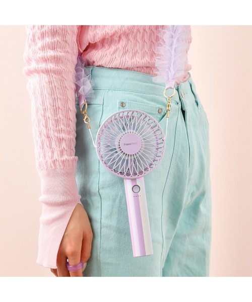Francfranc（フランフラン）の「フレ ハンディファン（扇風機）（生活家電・レディース・パープル/ホワイト/ピンク/ブルー・FREE）」の13枚目の写真