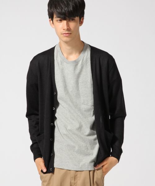 RAGEBLUE（レイジブルー）の「【スペイン産ウール使用】ニットVカーデ/566799（ニット/セーター・メンズ・グレー/グリーン/ワインレッド/ブラック/ブルー/オリーブ・MEDIUM/LARGE）」の18枚目の写真