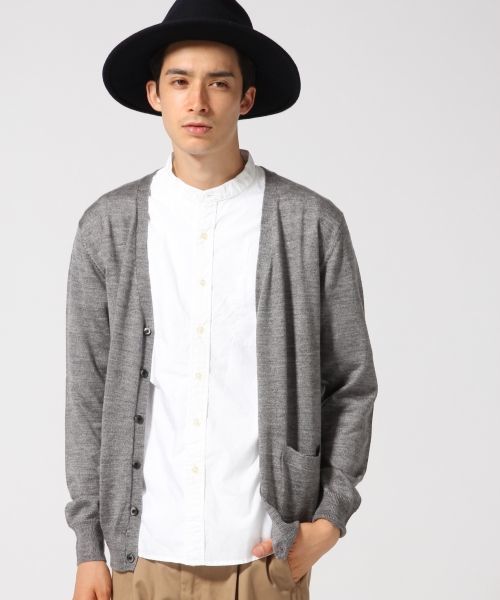 RAGEBLUE（レイジブルー）の「【スペイン産ウール使用】ニットVカーデ/566799（ニット/セーター・メンズ・グレー/グリーン/ワインレッド/ブラック/ブルー/オリーブ・MEDIUM/LARGE）」の19枚目の写真