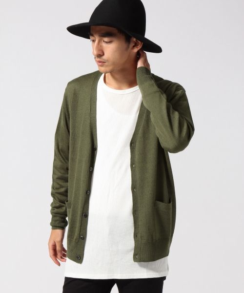 RAGEBLUE（レイジブルー）の「【スペイン産ウール使用】ニットVカーデ/566799（ニット/セーター・メンズ・グレー/グリーン/ワインレッド/ブラック/ブルー/オリーブ・MEDIUM/LARGE）」の20枚目の写真