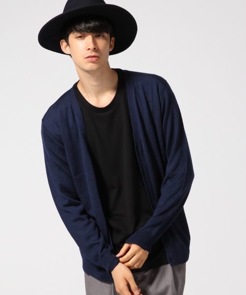 RAGEBLUE（レイジブルー）の「【スペイン産ウール使用】ニットVカーデ/566799（ニット/セーター・メンズ・グレー/グリーン/ワインレッド/ブラック/ブルー/オリーブ・MEDIUM/LARGE）」の21枚目の写真