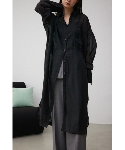 セール】シアーロングシャツ（シャツ/ブラウス）｜AZUL BY MOUSSY
