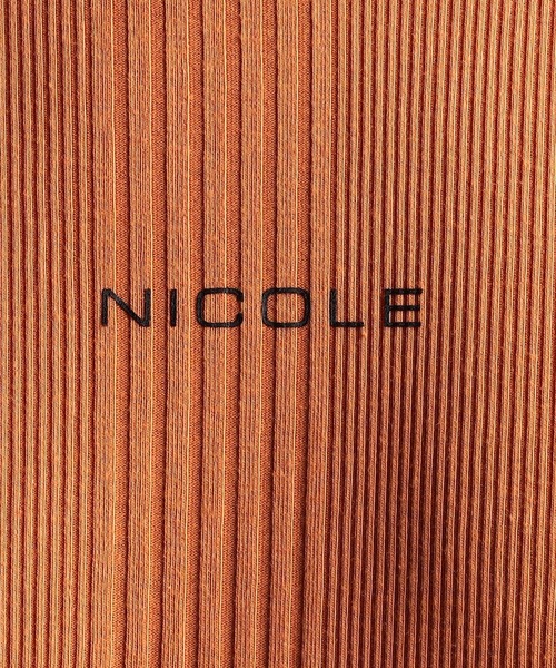 NICOLE CLUB FOR MEN（ニコルクラブフォーメン）の「ランダムテレコ・リップルボーダータンクトップ（タンクトップ・メンズ・グレー系/ブラック/ホワイト系/オレンジ系/ホワイト・LARGE/MEDIUM）」の6枚目の写真