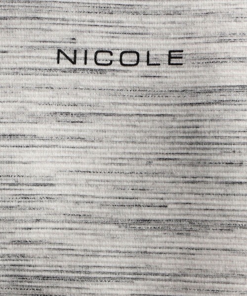 NICOLE CLUB FOR MEN（ニコルクラブフォーメン）の「ランダムテレコ・リップルボーダータンクトップ（タンクトップ・メンズ・グレー系/ブラック/ホワイト系/オレンジ系/ホワイト・LARGE/MEDIUM）」の8枚目の写真