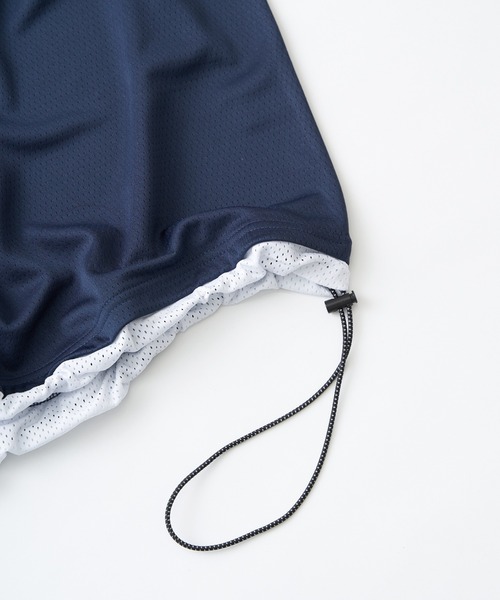 NO NEED（ノーニード）の「カットメッシュ サッカーゲームシャツ　ユニセックス/ユニフォーム/フットボール（Tシャツ/カットソー・メンズ・ホワイト/ブラック/ネイビー・M/L）」の4枚目の写真