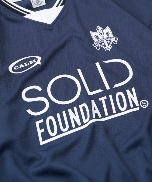 NO NEED（ノーニード）の「カットメッシュ サッカーゲームシャツ　ユニセックス/ユニフォーム/フットボール（Tシャツ/カットソー・メンズ・ホワイト/ブラック/ネイビー・M/L）」の6枚目の写真