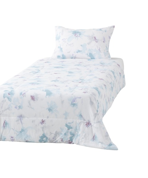 【セール】ふわろ冷感肌掛けふとん ウォーターフラワー ダブル ブルー（寝具）｜Francfranc（フランフラン）