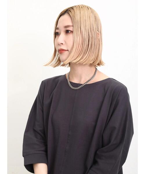 Samansa Mos2 blue(サマンサモスモスブルー)の「【シルキーコットン】ドルマンスリーブプルオーバー(Tシャツ/カットソー・レディース・オフホワイト/ブルー/チャコールグレー・F)」の22枚目の写真
