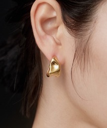 【novice】Nuance Flat Hoop Pierce［Stainless］