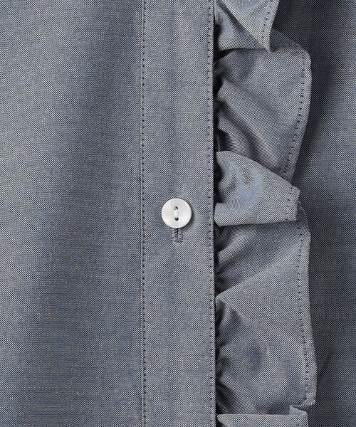 green label relaxing（グリーンレーベルリラクシング）の「フロント フリル フレンチスリーブ ブラウス 2（シャツ/ブラウス・レディース・ネイビー/ホワイト/ライトブルー・FREE）」の17枚目の写真