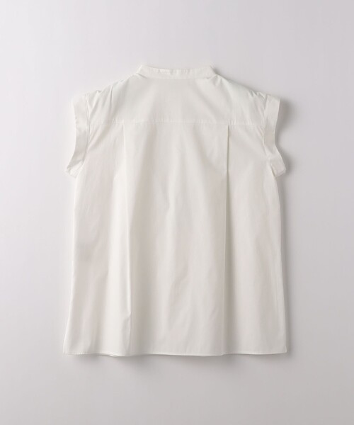 green label relaxing（グリーンレーベルリラクシング）の「フロント フリル フレンチスリーブ ブラウス 2（シャツ/ブラウス・レディース・ネイビー/ホワイト/ライトブルー・FREE）」の19枚目の写真