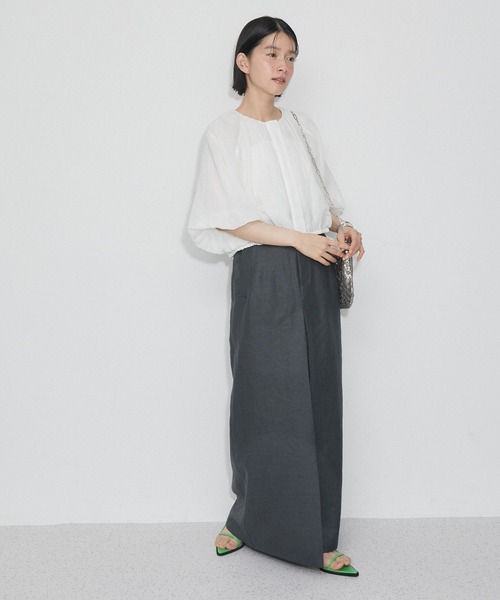 ADAM ET ROPE'（アダムエロペ）の「【サステナブル】バルーンスリーブブラウス（シャツ/ブラウス・レディース・ブラック/レッド/ホワイト・FREE）」の19枚目の写真