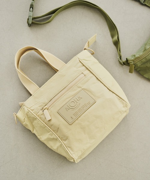 ALOHA（アロハ）の「【ALOHA COLLECTION】Monochrome Crossbody クロスボディバッグ／W18×H20（トートバッグ・レディース・ブラック/オリーブ/キャメル・FREE）」の3枚目の写真