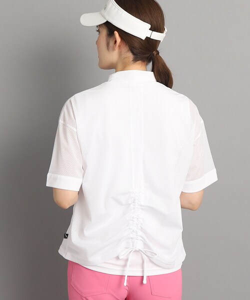 adabat（アダバット）の「◆レイヤード風 半袖モックネックプルオーバー（Tシャツ/カットソー・レディース・ブラック/ホワイト・42/40/38/36）」の17枚目の写真