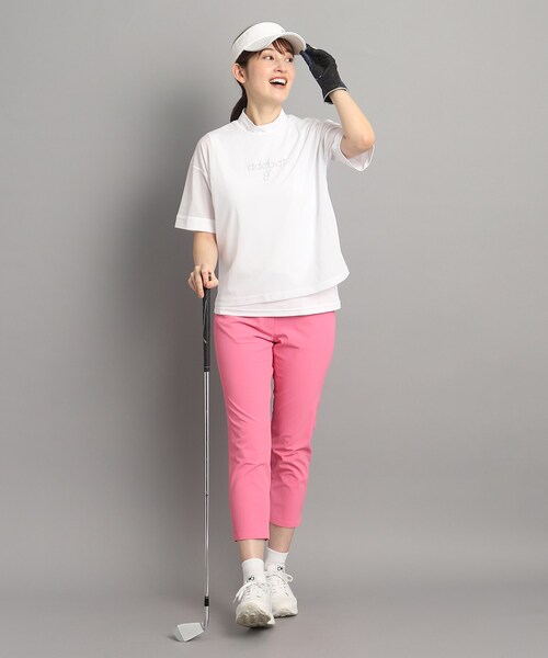 adabat（アダバット）の「◆レイヤード風 半袖モックネックプルオーバー（Tシャツ/カットソー・レディース・ブラック/ホワイト・42/40/38/36）」の18枚目の写真