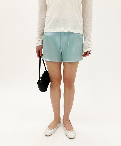 い*姫様 simonewild シモーネワイルド グリーン ショートパンツ レギ スラックスパンツ シモーネワイルド 公式 EDIT FOR LULU エディット