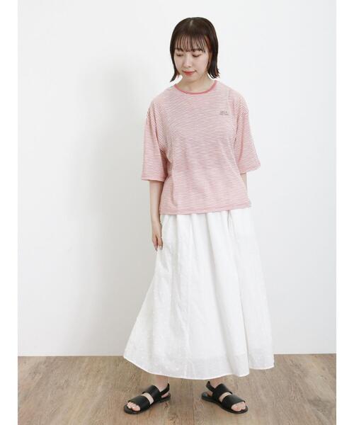 Samansa Mos2（サマンサ モスモス）の「ドビーパッチワークスカート（スカート・レディース・キナリ/オフホワイト/ブラック・F）」の19枚目の写真