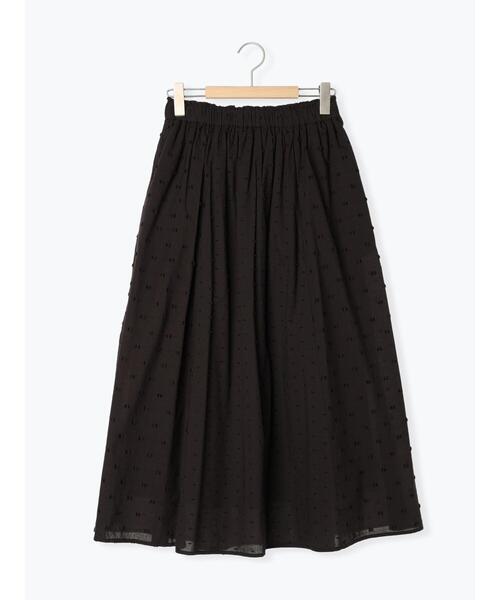 Samansa Mos2（サマンサ モスモス）の「ドビーパッチワークスカート（スカート・レディース・キナリ/オフホワイト/ブラック・F）」の4枚目の写真