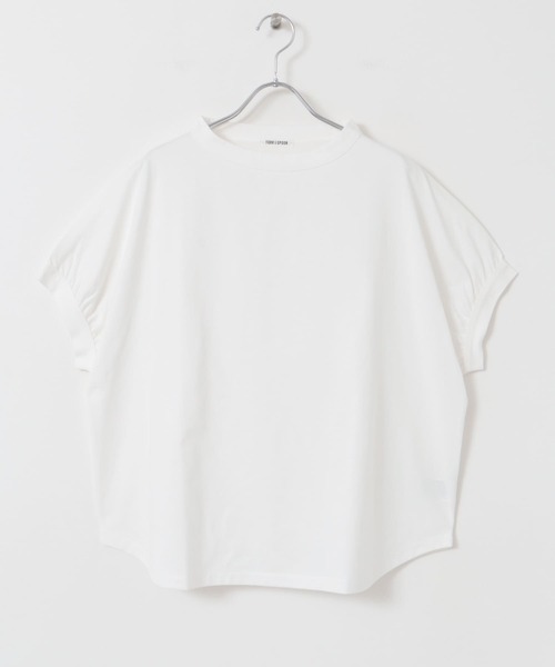 FORK&SPOON（フォークアンドスプーン）の「FORK&SPOON　ボトルネックギャザースリーブプルオーバー（Tシャツ/カットソー・レディース・グレー/ライトブルー/チャコールグレー/ホワイト・1）」の17枚目の写真