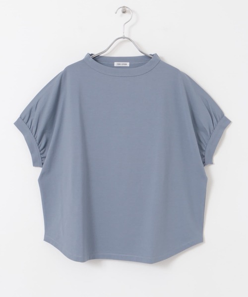 FORK&SPOON（フォークアンドスプーン）の「FORK&SPOON　ボトルネックギャザースリーブプルオーバー（Tシャツ/カットソー・レディース・グレー/ライトブルー/チャコールグレー/ホワイト・1）」の15枚目の写真