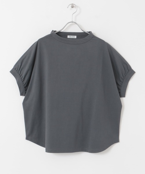 FORK&SPOON（フォークアンドスプーン）の「FORK&SPOON　ボトルネックギャザースリーブプルオーバー（Tシャツ/カットソー・レディース・グレー/ライトブルー/チャコールグレー/ホワイト・1）」の14枚目の写真