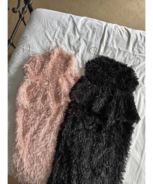 CALNAMUR（カルナムール）の「フェザーライクタイトスカート（スカート・レディース・ピンク/ブラック/アイボリー・FREE）」の21枚目の写真