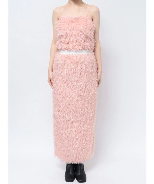 CALNAMUR（カルナムール）の「フェザーライクタイトスカート（スカート・レディース・ピンク/ブラック/アイボリー・FREE）」の16枚目の写真