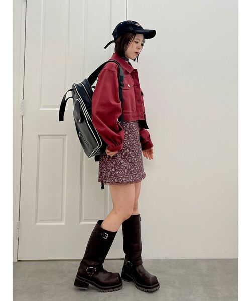 jouetie（ジュエティ）の「フラワーカットキャミワンピース（ワンピース・レディース・オフホワイト/ボルドー/ネイビー/ブラウン・MEDIUM）」の21枚目の写真