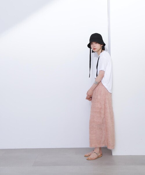 N.(N. Natural Beauty Basic)(エヌエヌナチュラルビューティーベーシック)の「◆シアー半袖Tシャツ(Tシャツ/カットソー・レディース・ホワイト/チャコールグレー/オレンジ・MEDIUM)」の22枚目の写真