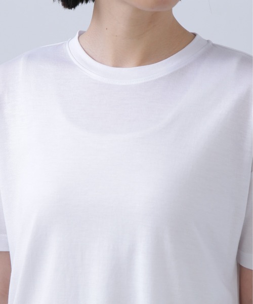 N.(N. Natural Beauty Basic)(エヌエヌナチュラルビューティーベーシック)の「◆シアー半袖Tシャツ(Tシャツ/カットソー・レディース・ホワイト/チャコールグレー/オレンジ・MEDIUM)」の7枚目の写真