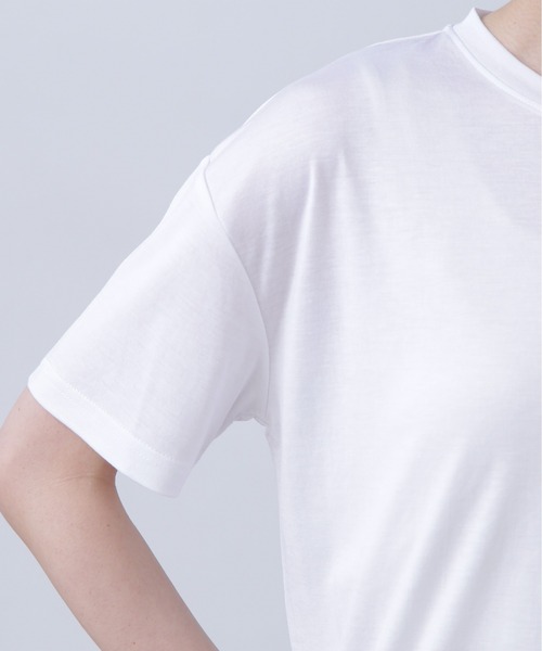 N.(N. Natural Beauty Basic)(エヌエヌナチュラルビューティーベーシック)の「◆シアー半袖Tシャツ(Tシャツ/カットソー・レディース・ホワイト/チャコールグレー/オレンジ・MEDIUM)」の8枚目の写真