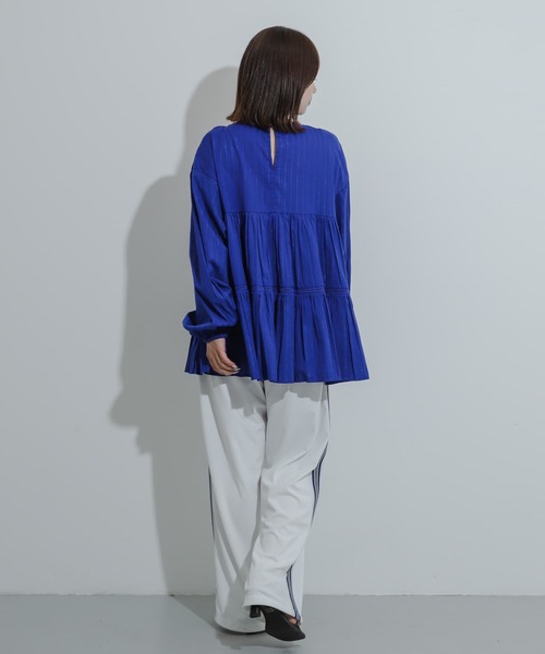 SENSE OF PLACE by URBAN RESEARCH（センスオブプレイスバイアーバンリサーチ）の「インドレースティアードチュニック（チュニック・レディース・ブルー/オフホワイト/ブラック・ONE）」の17枚目の写真