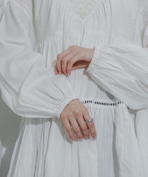 SENSE OF PLACE by URBAN RESEARCH（センスオブプレイスバイアーバンリサーチ）の「インドレースティアードチュニック（チュニック・レディース・ブルー/オフホワイト/ブラック・ONE）」の22枚目の写真