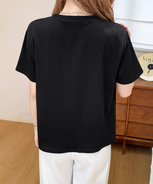 BANNER SELECT(バナーセレクト)の「サイドスリットアシメカットソー(Tシャツ/カットソー・レディース・ホワイト/ブラック・FREE)」の11枚目の写真