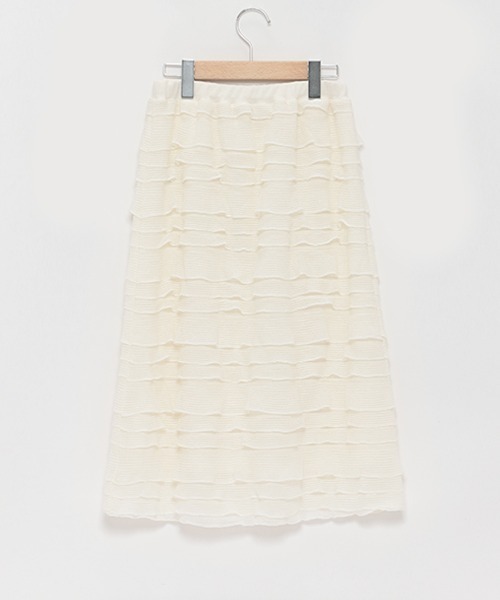 pom ponette junior（ポンポネットジュニア）の「【AMI】フリルナロースカート（スカート）」 - WEAR