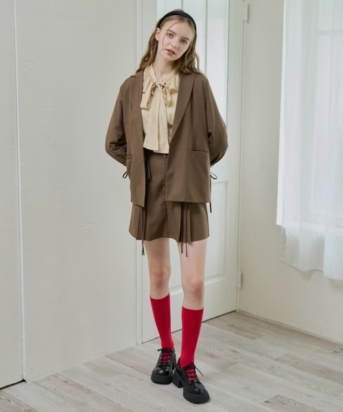 bowtie ribbon frill blouse/ボウタイリボンフリルブラウス（シャツ/ブラウス）｜idem（イデム）