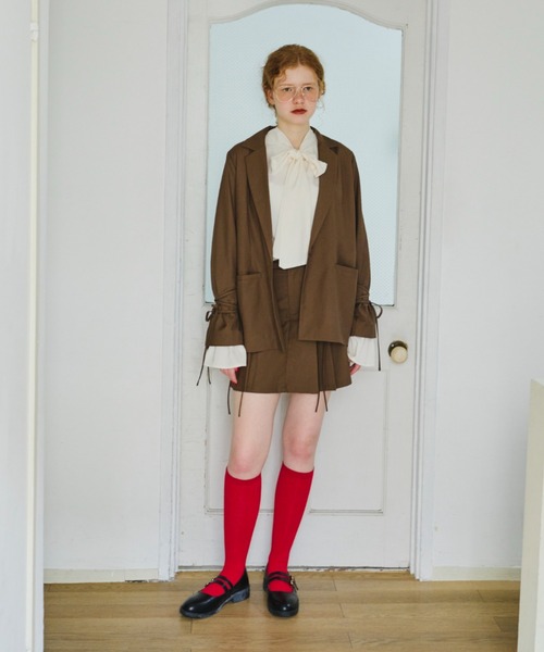 bowtie ribbon frill blouse/ボウタイリボンフリルブラウス（シャツ/ブラウス）｜idem（イデム）