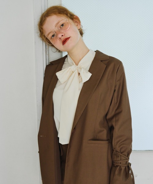 bowtie ribbon frill blouse/ボウタイリボンフリルブラウス（シャツ/ブラウス）｜idem（イデム）