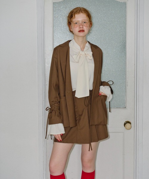 bowtie ribbon frill blouse/ボウタイリボンフリルブラウス（シャツ/ブラウス）｜idem（イデム）