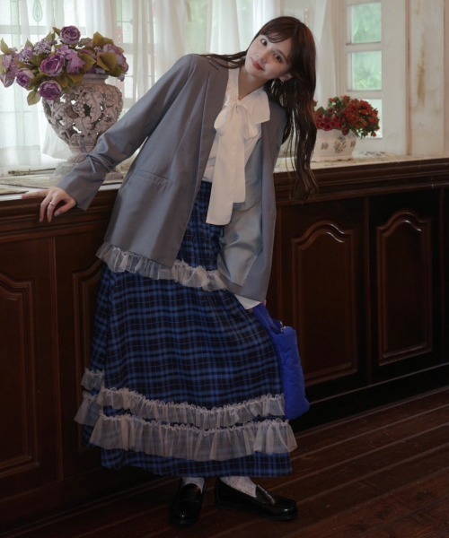 bowtie ribbon frill blouse/ボウタイリボンフリルブラウス（シャツ/ブラウス）｜idem（イデム）
