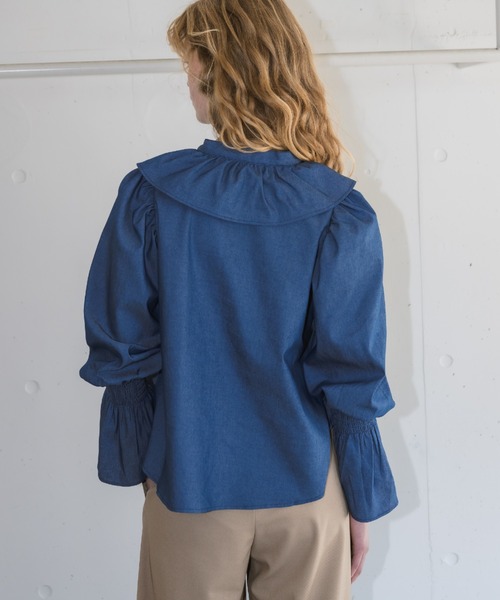 bowtie ribbon frill blouse/ボウタイリボンフリルブラウス（シャツ/ブラウス）｜idem（イデム）