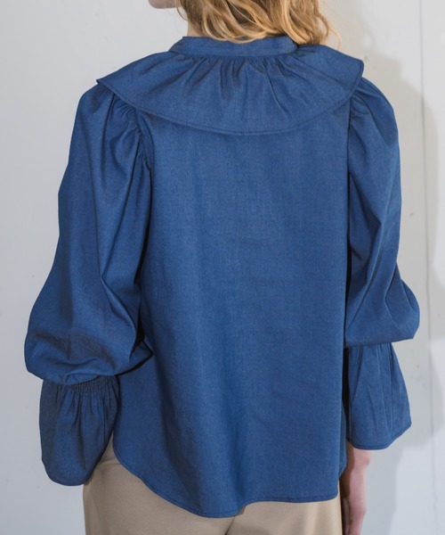 bowtie ribbon frill blouse/ボウタイリボンフリルブラウス（シャツ/ブラウス）｜idem（イデム）