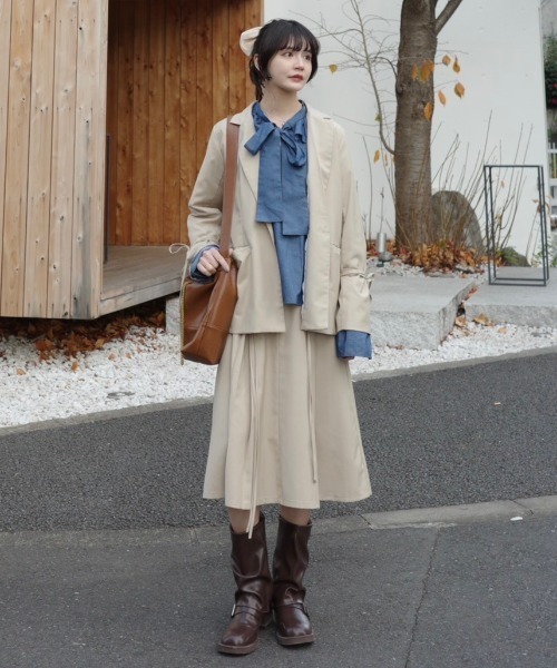 bowtie ribbon frill blouse/ボウタイリボンフリルブラウス（シャツ/ブラウス）｜idem（イデム）