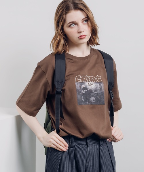MUHET(ミュエータ)の「アソートプリントTシャツ(Tシャツ/カットソー・レディース・チャコールグレー/グレー系その他/アイボリー/ブラウン/オフホワイト・MEDIUM/X-LARGE)」の21枚目の写真