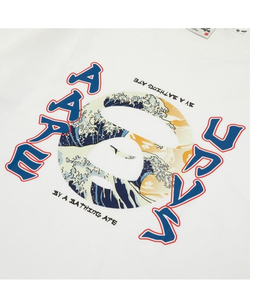 AAPE BY A BATHING APE（エーエイプバイアベイシングエイプ）の「AAPE JAPANESE MOTIF TEE（Tシャツ/カットソー・メンズ・ホワイト/ブラック・MEDIUM/SMALL/LARGE/X-LARGE/XX-LARGE）」の4枚目の写真