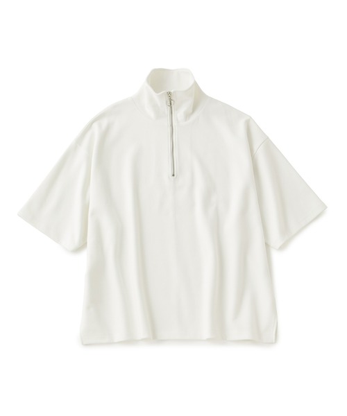 JUNRED（ジュンレッド）の「ドルマンハーフジップTシャツ（Tシャツ/カットソー・メンズ・ブラック/ホワイト・L/M/S）」の16枚目の写真