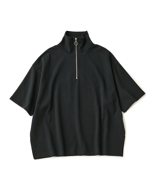 JUNRED（ジュンレッド）の「ドルマンハーフジップTシャツ（Tシャツ/カットソー・メンズ・ブラック/ホワイト・L/M/S）」の17枚目の写真