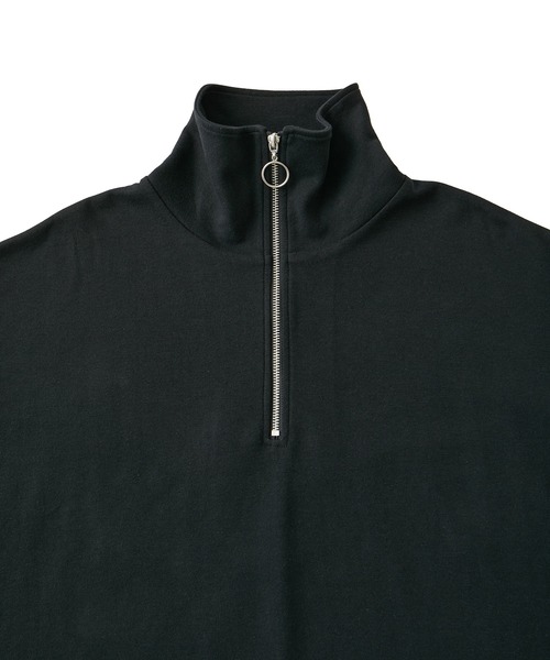 JUNRED（ジュンレッド）の「ドルマンハーフジップTシャツ（Tシャツ/カットソー・メンズ・ブラック/ホワイト・L/M/S）」の19枚目の写真